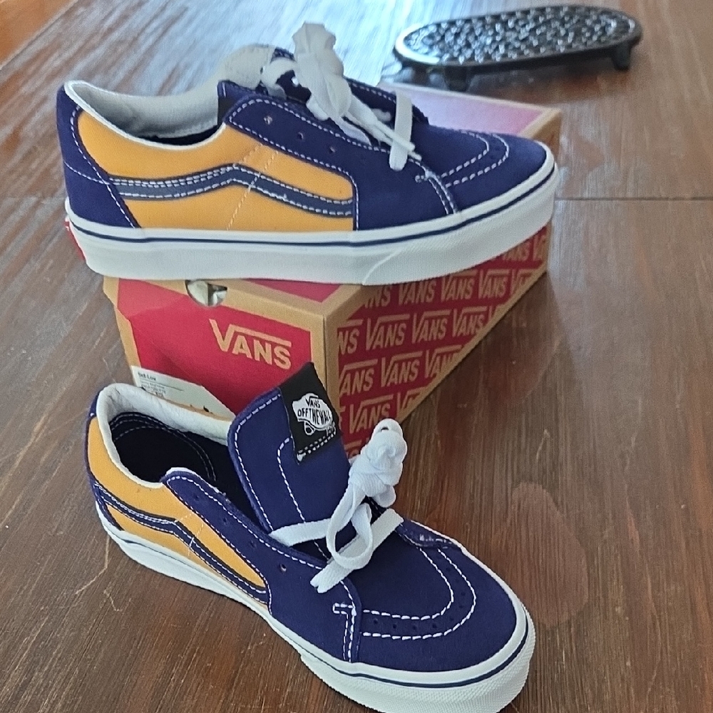 Vans Kids Sneakers in Blue and Yellow